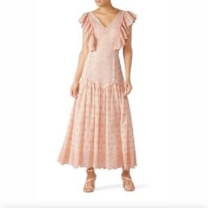 LoveShackFancy Pink Cressida Dress - XS